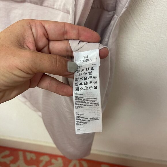 All Saints Lexi Dress One Shoulder Womens Asymmetric Hem Wrap Satin Pink US 4 - Picture 6 of 7